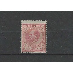 Suriname 3c Willem III 1873  MH/ongebr  CV 2 €