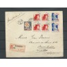 Nederland R90 (blok 4), P93 (paartje) op R-Brief naar Brussel België CV 100+ €