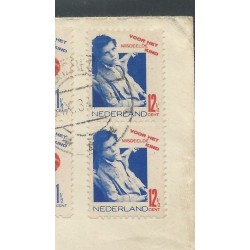 Nederland R90 (blok 4), P93 (paartje) op R-Brief naar Brussel België CV 100+ €