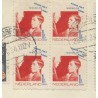 Nederland R90 (blok 4), P93 (paartje) op R-Brief naar Brussel België CV 100+ €