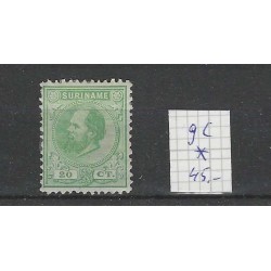 Suriname 9c Willem III 1873  MH/ongebr  CV 45 €