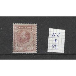 Suriname 11C Willem III 1873  MH/ongebr  CV 45 €