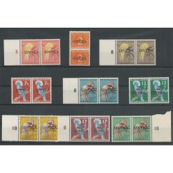 West Nieuw GUINEA 1-19 paarjes  UNTEA opdruk MNH/postfris CV 130 €