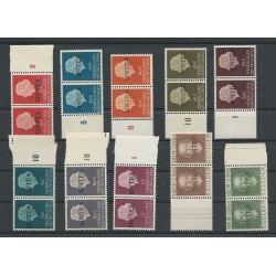 West Nieuw GUINEA 1-19 paarjes  UNTEA opdruk MNH/postfris CV 130 €