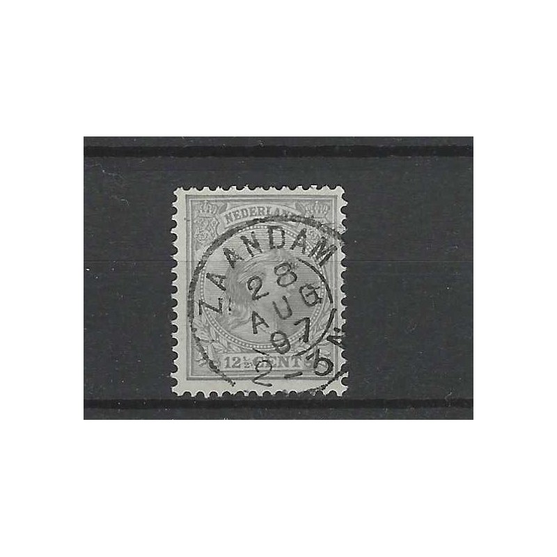 Nederland 38 Wilhelmina "ZAANDAM1897" kleinrond VFU/gebr CV 10+ € Nederland 38 Wilhelmina "ZAANDAM1897" kleinrond VFU/gebr CV 10+ €