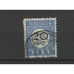 Nederland P25 met "MAASSLUIS 1899" dubbelring VFU/gebr  CV 25++ €