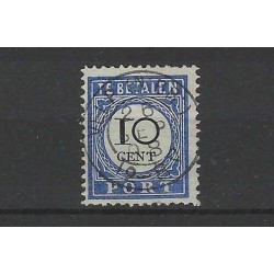 Nederland P22 met "VELP (N:BR:)  1898" kleinrond VFU/gebr  CV 45++ €
