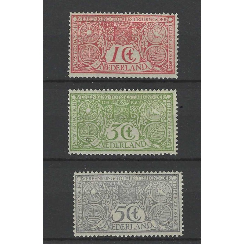 Nederland 84-86 Tuberculose set MNH/postfris CV 700 € Nederland 84-86 Tuberculose set MNH/postfris CV 700 €