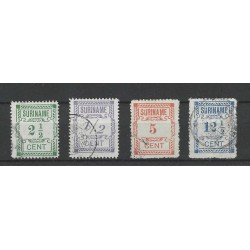 Suriname 65-68 Hulpuitgifte  VFU/gebr CV 25 €