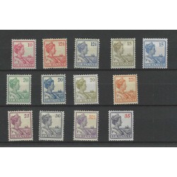 Suriname 87-99 Wilhelmina  MH/ongebr CV 62 €