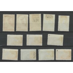 Suriname 167-178 Wilhelmina MH/ongebr CV 73 €