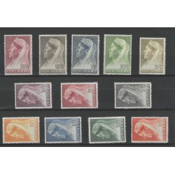 Suriname 167-178 Wilhelmina MH/ongebr CV 73 €