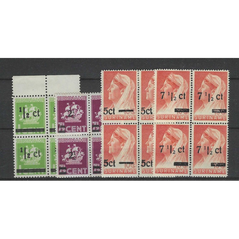 Suriname 210-213 Hulpuitgifte blokje 4 MNH/MH CV 14+€ Suriname 210-213 Hulpuitgifte blokje 4 MNH/MH CV 14+€