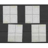 Suriname 247/248, LP29/30 Lepra-zegels blokje 4 VFU/gebr  CV 64+ €