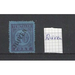 Nederland P2 Port met "DUIVEN" langstempel VFU/gebr  CV 25++ €