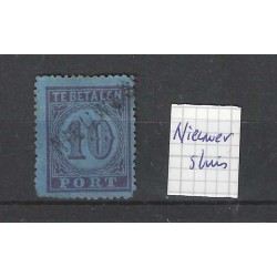 Nederland P2 Port met "NIEUWERSLUIS" langstempel VFU/gebr  CV 25++ €