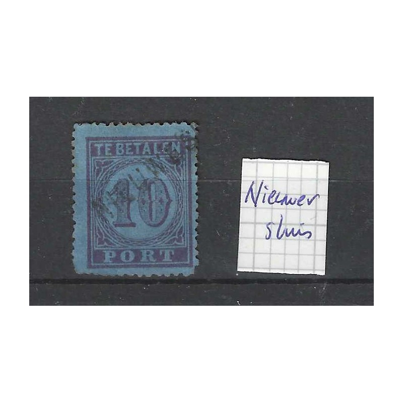 Nederland P2 Port met "NIEUWERSLUIS" langstempel VFU/gebr CV 25++ € Nederland P2 Port met "NIEUWERSLUIS" langstempel VFU/gebr CV 25++ €