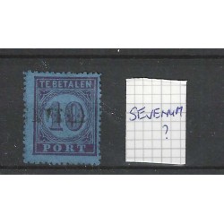 Nederland P2 Port met "SEVENUM" langstempel VFU/gebr  CV 25++ €