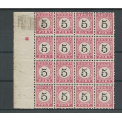 Ned. Indië P6B-P6B  4x in blok 16  MH/ongebr  CV 300 €
