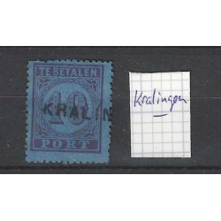 Nederland P2 Port met "KRALINGEN" langstempel VFU/gebr  CV 25++ €
