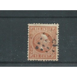 Ned. Indië 9G  11,5x12 Willem III VFU/gebr CV 35 €