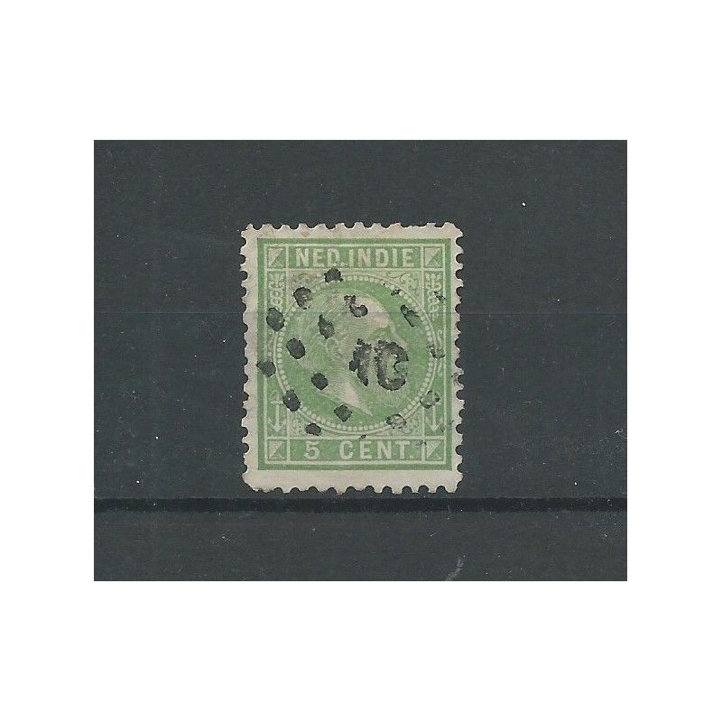 Ned. Indië 8G 11,5x12 Willem III puntstempel 10 CV 25+ € Ned. Indië 8G 11,5x12 Willem III puntstempel 10 CV 25+ €