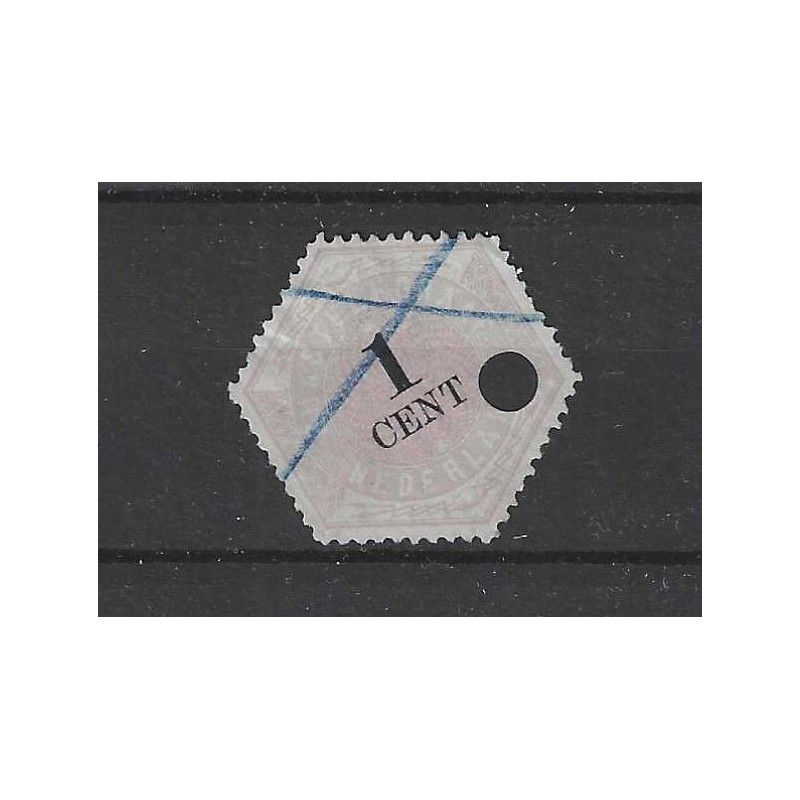 Nederland TG1 Telegram 1 ct VFU/gebr CV 50 € Nederland TG1 Telegram 1 ct VFU/gebr CV 50 €