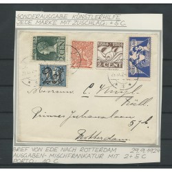 Nederland 134 MENGFRANKERING op brief Ede-Rotterdam  VFU/gebr   CV 100+ €