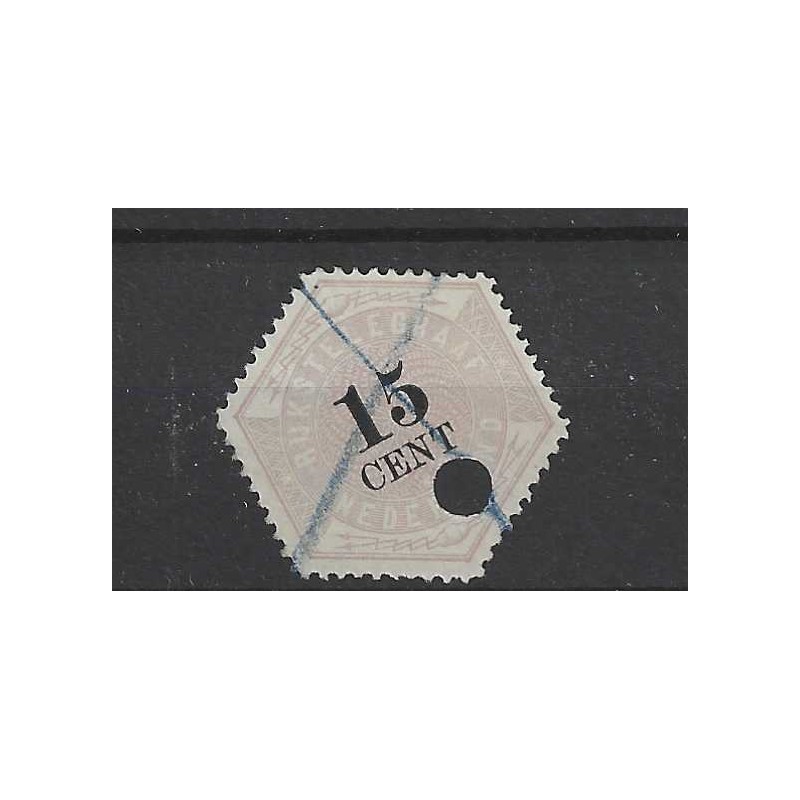 Nederland TG5 Telegram 15 ct VFU/gebr CV 40 € Nederland TG5 Telegram 15 ct VFU/gebr CV 40 €