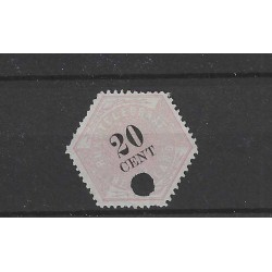 Nederland TG6  Telegram 20 ct   VFU/gebr  CV 17 € zonder aniline strepen