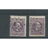 Ned. Indië 13  2x LANGE SLAG zegels VFU/gebr  CV 20++ €