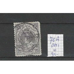 Nederland 78A PM1  Wilhelmina met plaatfout PM1  VFU/gebr  CV 90 €