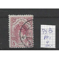 Nederland 79B PM1  Wilhelmina met plaatfout PM1  VFU/gebr  CV 110 €