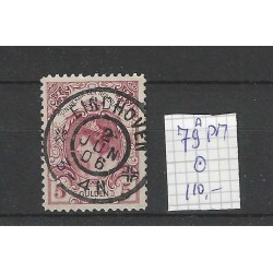 Nederland 79A PM  Wilhelmina met plaatfout PM VFU/gebr  CV 110 €
