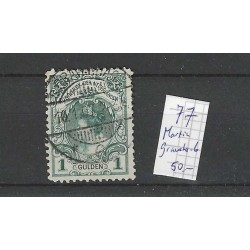 Nederland 77  Wilhelmina "GRAVENHAGE-6" Martin stempel VFU/gebr  CV 50+ €