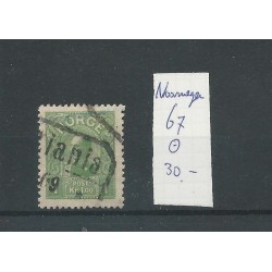 Noorwegen 67 Haakon VIII  1 Kr  VFU/gebr  CV 30  €