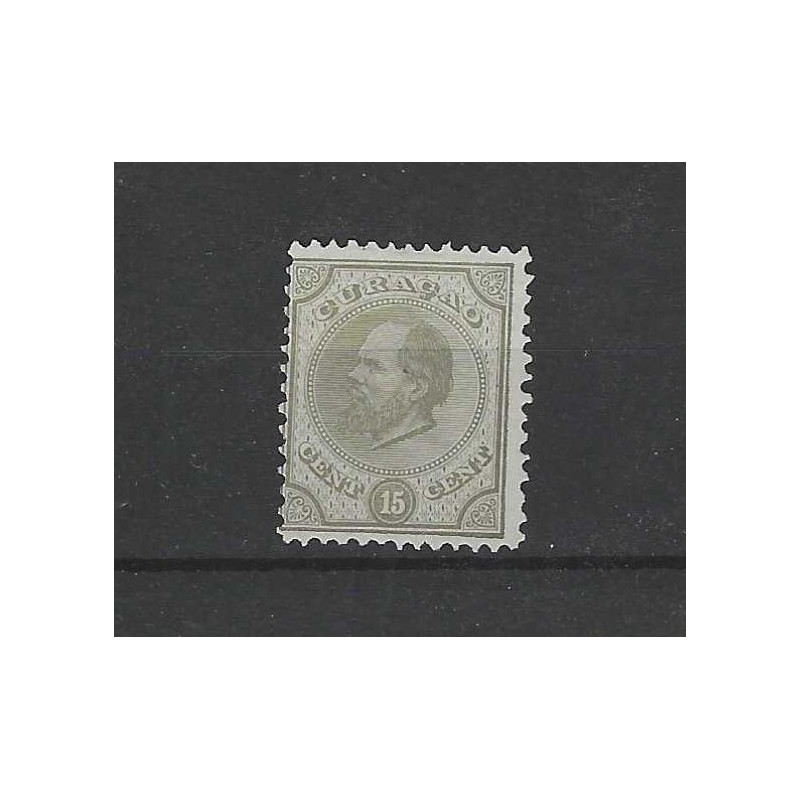 Curacao 6D Willem III 1873 MH/ongebr CV 55 € Curacao 6D Willem III 1873 MH/ongebr CV 55 €