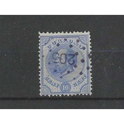 Curacao 4C  Willem III 1873  VFU/gebr CV 27,5 €