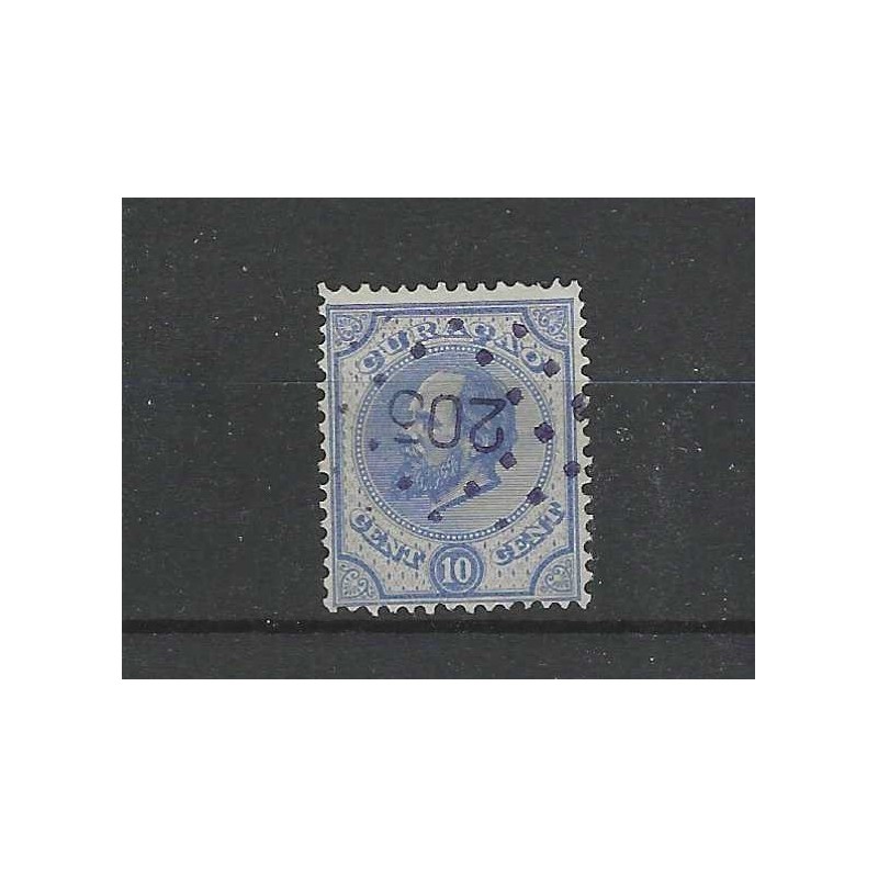 Curacao 4C Willem III 1873 VFU/gebr CV 27,5 € Curacao 4C Willem III 1873 VFU/gebr CV 27,5 €