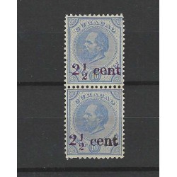 Curacao 24 Hulpzegel vertikaal paartje  MNH/postfris CV 150 €