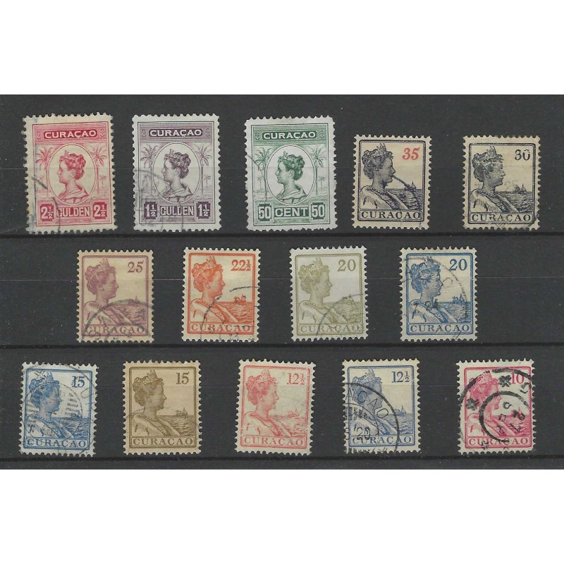Curacao 57-70 Wilhelmina VFU/gebr CV 87 € Curacao 57-70 Wilhelmina VFU/gebr CV 87 €