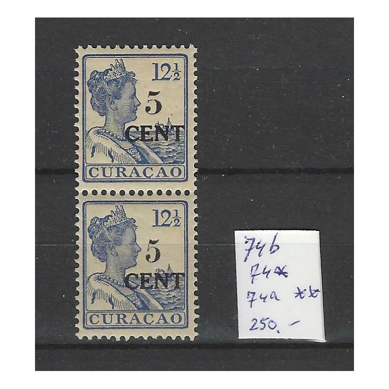 Curacao 74a Hulpzegel MNH/postfris CV 250 € Curacao 74a Hulpzegel MNH/postfris CV 250 €