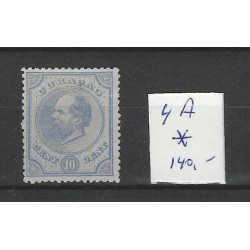 Curacao 4A  Willem III 1873  MH/ongebr  CV 140 €