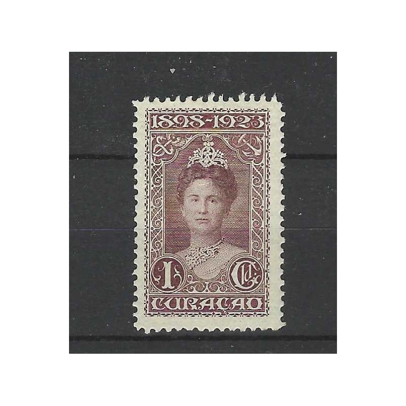 Curacao 79 Wilhelmina 1Gld MNH/postfris CV 120 € Curacao 79 Wilhelmina 1Gld MNH/postfris CV 120 €