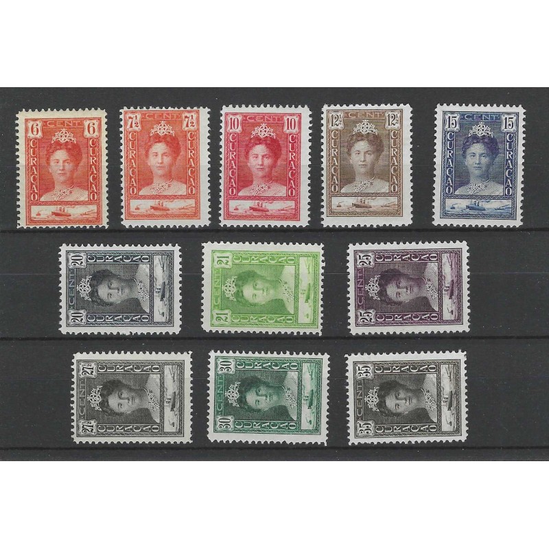 Curacao 89-99 Wilhelmina MNH/postfris CV 225 € Curacao 89-99 Wilhelmina MNH/postfris CV 225 €