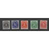 Curacao 121-125 Cijfer serie  MNH/postfris CV 5 €