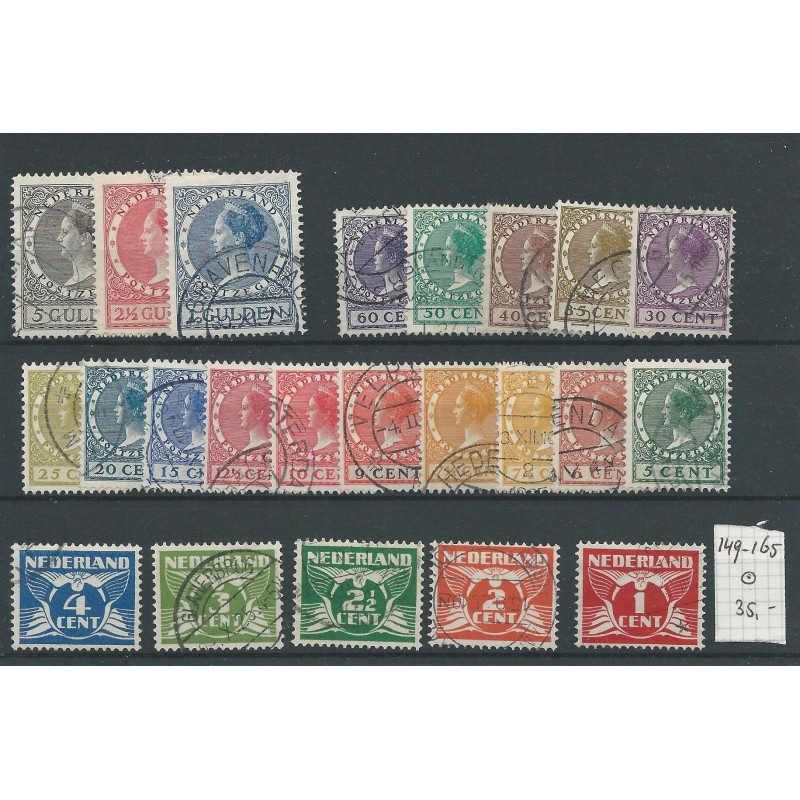 Nederland 149-165 VETH zonder wm VFU/gebr CV 35 € Nederland 149-165 VETH zonder wm VFU/gebr CV 35 €