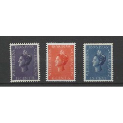 Curacao 138-140  Wilhelmina  MNH/postfris CV 8 €