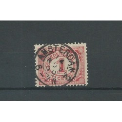 Nederland  51 met "AMSTERDAM-2 1899"  VFU/gebr  CV 10++ €