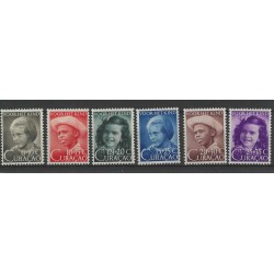 Curacao 200-205 Kinderzegels  MNH/postfris CV 20 €